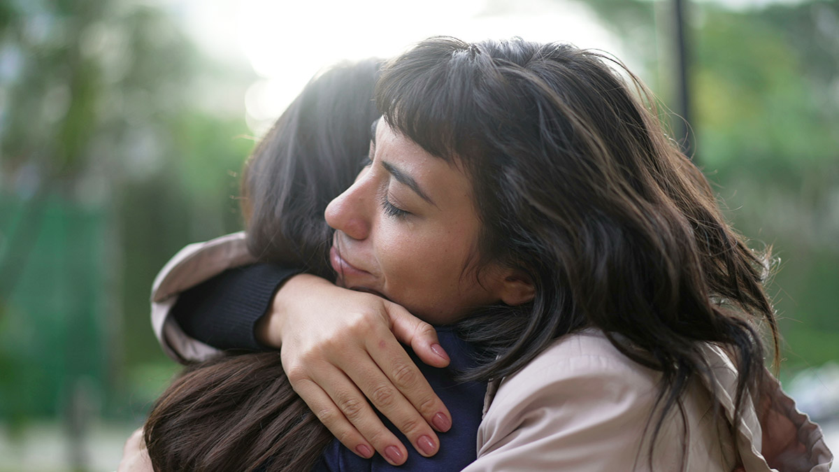 family hug